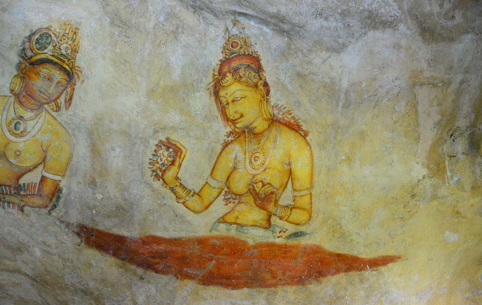 Sigiriya Frescoes Inora Tour Sri Lanka